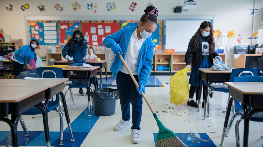 School floor cleaning Service I A1 cleaning Solutions